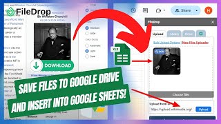 Save File from Web to Google Drive and Insert in Google Sheets [upl. by Retrac]