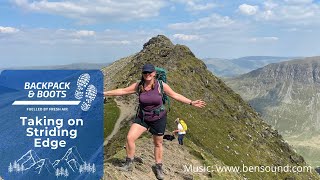 Climbing hellvelyn Striding Edge with a dog [upl. by Drahser906]