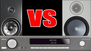 Sound Battle Polk Audio Reserve R200 vs Monitor Audio Bronze100 Speakers wArcam SA10 Amplifier [upl. by Isa]