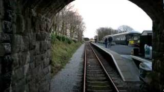 Helston Railway Decmber 2011 brake van ride [upl. by Atiuqcaj]