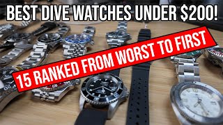 Best Dive Watch under 200 15 Ranked Worst to First [upl. by Roseann933]