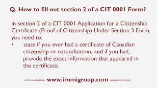 How to fill out section 2 of a CIT 0001 Form [upl. by Jonis]