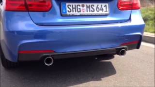 2x1 Tailpipe Sports Exhaust made by insidePerformance  here BMW 316i F30  PerformanceStyle [upl. by Nosa]