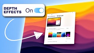 How to Enable AI Depth Effect Wallpapers On Windows 1011 [upl. by Guntar]