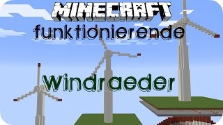 Funktionierende Windräder 18  Minecraft DE HD [upl. by Anyala]