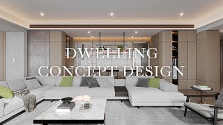 Grande Interior Design  Dwelling Concept Design 居室設計概念 [upl. by Jason]