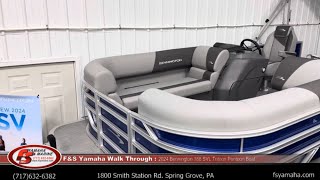 2024 Bennington 188 SVL Tritoon Pontoon Boat F amp S Yamaha Hanover PA [upl. by Eirdua180]