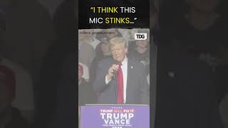 uselections2024  Trumps Rally Meltdown He Rips Off Microphone Amid Crowd Chants [upl. by Grant881]