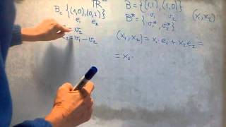 ÁLGEBRA  Cómo calcular la base dual de una base B de un espacio vectorial 1 [upl. by Erret541]