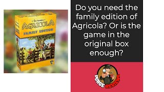 Agricola Family Edition by Purge Reviews Is this the right game for your family [upl. by Yrojram]