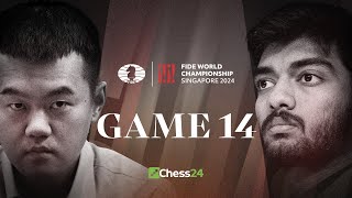 DING vs GUKESH The Final Game FIDE WORLD CHAMPIONSHIP 2024 Game 14 [upl. by Bryce]