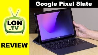 Google Pixel Slate Review  Chrome OS Tablet that runs Android  Linux [upl. by Nahttam]