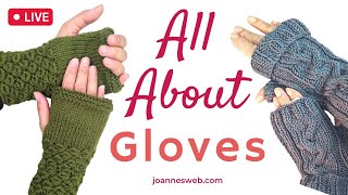 All About Gloves Knitting and Crocheting Easy  Elegant Gloves [upl. by Esoranna915]