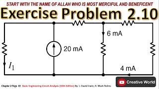 Chapter 2 Exercise Problems 210 Solution  Linear Circuit Analysis [upl. by Ronal]