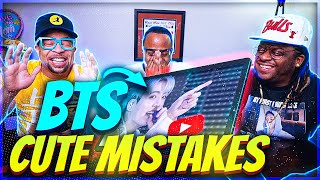 BTS cute mistakes REACTION 😲😂 [upl. by Yarahs823]