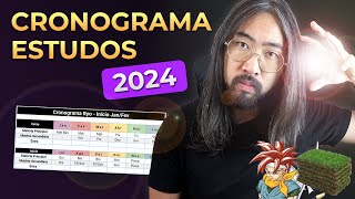 Plano de Estudo 2024 Cronograma  ENEM Vestibular e Concursos PDF GRÁTIS [upl. by Nosille]