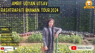 Amrit udyan utsav 2024  rashtrapati bhavan tour  mughal garden  rinu food attic vlogs [upl. by Green747]