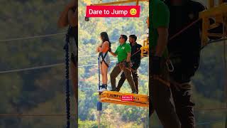 Shivpuri Rishikesh highest bungee jumping 117m shorts adventure travel jump sport short love [upl. by Laughlin467]