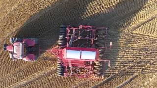 Quadcopter landing on a Horsch Sprinter Corn Drill [upl. by Ahsiekrats966]