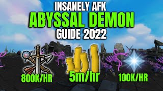 Complete AFK Abyssal Demon Guide  Runescape 3  RS3 Guide [upl. by Leinod]