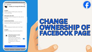 How To Transfer Facebook Page Ownership To Another Account [upl. by Onofredo]