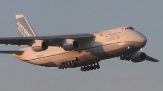 Antonov AN124100 quotRuslanquot landing in Calgary HD [upl. by Atiekal]