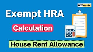 How to Calculate Exempt HRA formula  Calculation of HRA Exemption  HRA Exemption Calculation 2425 [upl. by Franni]