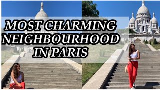 🇫🇷 WALKING TOUR IN PARIS  MONTMARTRE [upl. by Korenblat]