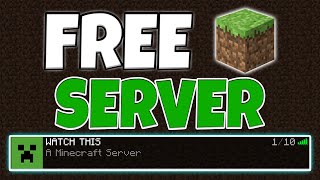 How To Get A FREE Minecraft Server In 2 Minutes 2023 [upl. by Grosberg]