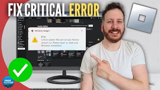 How To Fix Roblox Critical System Files Are Corrupted Error [upl. by Etsirhc]