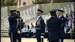 US Air Force Honor Guard Drill Team visits Keesler [upl. by Ahsat]