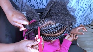 Rope twist tutorial no additional extensions flat twist majongoo [upl. by Adolpho267]