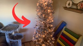 All to Know About Yaheetech Prelit Snow Christmas Tree [upl. by Nicki]