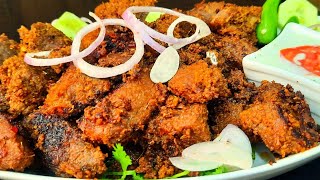 Masala boti kabab recipe chatkhara fry boti  recipe by gujranwala food secret [upl. by Uphemia139]