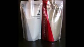 Hair Rebonding Shiseido Professional Crystallizing Hair Straightener H1  Neutralizing Emulsion 2 fo [upl. by Lav]