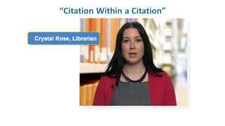 How to Reference a Citation Within a Citation in APA Style [upl. by Urbas]