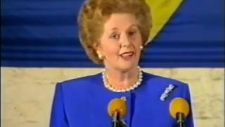 Margaret Thatchers Bruges Speech to the College of Europe in September 1988 [upl. by Vtehsta]