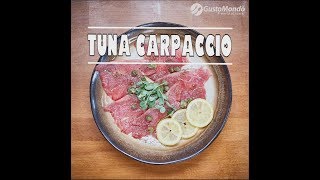 Fresh tuna carpaccio recipe  Gustomondo [upl. by Navaj225]