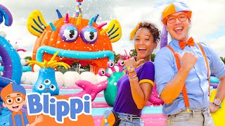 Blippi and Meekah’s Under the Sea Foam Party  Blippis Big 10  Educational Videos for Kids [upl. by Ilesara]