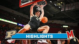 Purdue at Maryland  Highlights  Big Ten Mens Basketball  Jan 2 2024 [upl. by Tesler93]