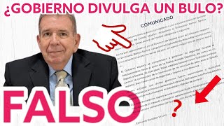 📛EL GOBIERNO DE ESPAÑA DIVULGA COMUNICADO SIN FIRMA EN NOMBRE DE EDMUNDO GONZÁLEZ NEGANDO C0ACCI0NES [upl. by Darmit805]