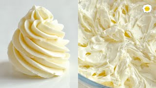 Mousseline Cream Recipe Buttercream 慕斯琳奶油霜食谱 Recette de crème mousseline Crème au beurre [upl. by Aimak]