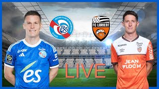 RC STRASBOURG VS LORIENT  LIVE FOOT [upl. by Yalcrab]