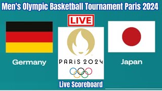 Germany Vs Japan  Mens Olympic Basketball Tournament Paris 2024  Live Scoreboard  Play by Play [upl. by Gower]