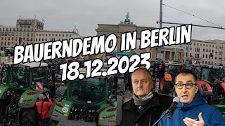 Ich begleite die Bauerndemo in Berlin vom 18122023  Ein Einblick in den Protest der Landwirte [upl. by Meijer]