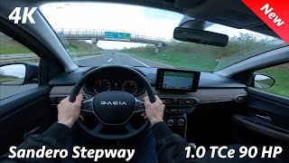 Dacia Sandero Stepway 2023 POV Test drive in 4K 10 TCe 90 HP 6speed manual [upl. by Iohk738]