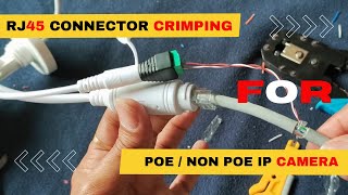 RJ45 Lan Cable Kaise Banaye Non POE Camera ken lye  How to Make an Ethernet Cable For POE Camera [upl. by Nisotawulo124]