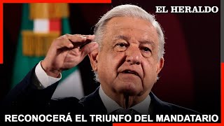 López Obrador dice que reconocerá el triunfo de Maduro si el CNE quotconfirma la tendenciaquot [upl. by Gaudet]