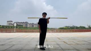 Golden hoop stick flower teaching 2 basic movements left and right hand basic movement teaching [upl. by Newell988]