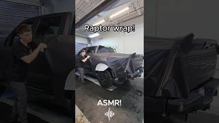 Wrapping this Ford Raptor in matte black 😎 asmr asmrsounds Ford raptor wrap carwrap [upl. by Bertelli]